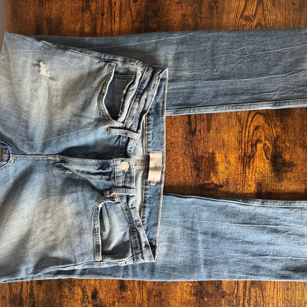 Hudson AXL DIN Jean Pants Size 31 Slim Light Distressed Washed Ripped